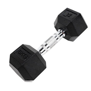 Gladiatorfit, Sechseckige Hantel Aus Gummi | Mehrere Gewichtemehrere Gewichte Unisex 6 kg, GladiatorFit - Sechseckige Hantel 