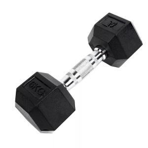 Gladiatorfit, Sechseckige Hantel Aus Gummi | Mehrere Gewichtemehrere Gewichte Unisex 6 kg, GladiatorFit - Sechseckige Hantel 