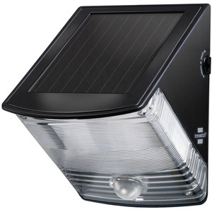 Brenenstuhl, Solar-LED-Wandleuchte SOL 04 mit IP44 schwarz, Brennenstuhl Aussen-Wandleuchte »LED SOL 04 Plus B Solar«