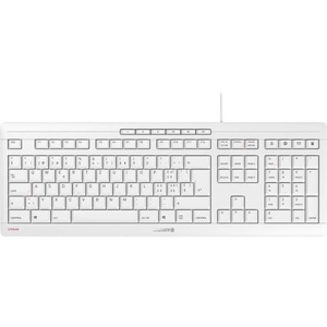 Cherry, STREAM KEYBOARD, Tastatur, CHERRY Stream - Tastatur (Hellgrau)