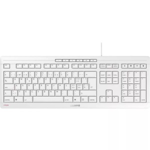 Cherry, STREAM KEYBOARD, Tastatur, CHERRY Stream - Tastatur (Hellgrau)