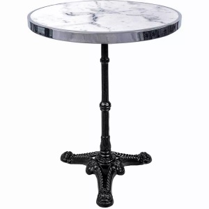 mutoni living, Bistrotisch Marmor rund weiss 57x57, Bistrotisch Marmor rund weiss 57x57
