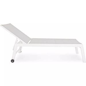 mutoni Garten Deluxe, Rollenliege Hilde hoch weiss Cloud, Rollenliege Hilde hoch weiss Cloud