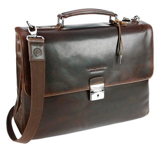 Bugatti, bugatti Aktentasche »ROMANO«, Bugatti - Romano Aktentasche M Dunkelbraun, für Damen, Braun, One Size