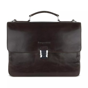 Bugatti, bugatti Aktentasche »ROMANO«, Bugatti - Romano Aktentasche M Dunkelbraun, für Damen, Braun, One Size
