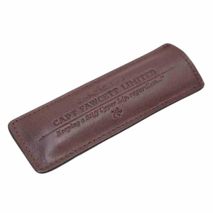 Captain Fawcett, Capt. Fawcett Tools - Small Leather Comb Sleeve, Captain Fawcett Leather Case for Moustache Comb (Lederetui)