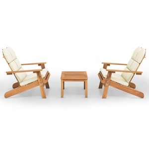 vidaXL, vidaXL 3-tlg. Garten-Lounge-Set Adirondack Massivholz Akazie, vidaXL 3-tlg. Garten-Lounge-Set Adirondack Massivholz Akazie