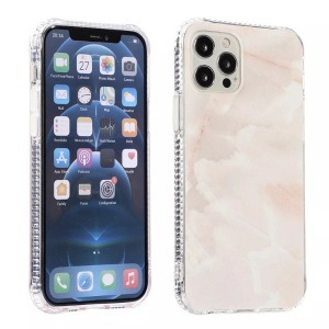 Cover-Discount, iPhone 13 Pro - Softes Silikon Gummi Case white Marble, Cover-Discount - iPhone 13 Pro Silikon Gummi Case Marble, Goldrosa