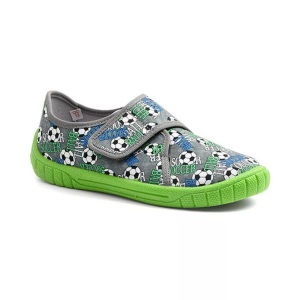 Superfit, Superfit Hausschuh »BILL WMS M IV Mittel«, mit Fussball-Print, Superfit Ball!-33 33