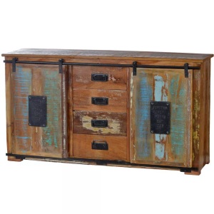 SIT, SIT Sideboard »Jupiter« aus recyceltem Altholz, Sideboard Merkur natur bunt 150x81