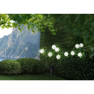 mutoni light, Solarleuchte, Solarlampe LED IRIS 7.5cm x 7.5cm 0.06W grau
