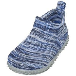 Playshoes, Playshoes Hausschuh Strick blau - Gr.24/25 - Jungen, 