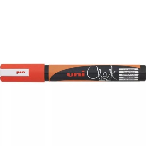 UNI, Uni Kreidemarker CHALK 1.8-2.5, uni-ball Chalk Marker, 1.8-2,5mm, orange, PWE5MF.ORANG