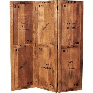 mutoni living, Paravent Rustic Mangoholz natur antik 150x3, Paravent Bevin antik 150x3