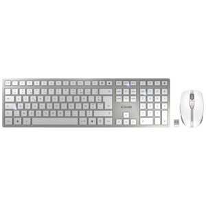 Cherry, DW 9100 SLIM, Desktop-Set, Cherry - DW 9100 Slim, Französisches Layout, AZERTY Tastatur, kabellose Tastatur- und Maus set, Weiss