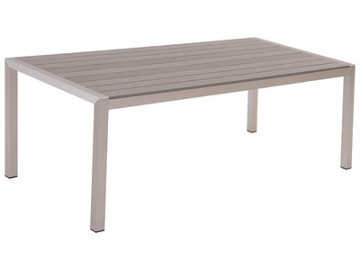 Beliani, Beliani VERNIO, Beliani - Gartentisch aus Aluminium Industriell VERNIO, One Size, Taubengrau