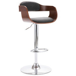 Diverse Hardware, Barstuhl Sperrholz und Grauer Stoff, VidaXL - Barstuhl gewebe, One Size, Grau