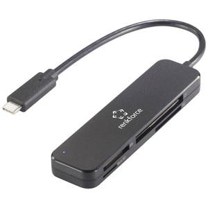 Renkforce, Renkforce RF-PCR-230 USB-Kartenleser Smartphone/Tablet Kartenleser Schwarz, Renkforce RF-PCR-230 Externer Speicherkartenleser USB-C® (USB 3.2 Gen 1) Schwarz
