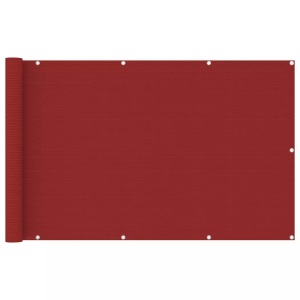 vidaXL, vidaXL Balkon-Sichtschutz Rot 120x600 cm HDPE