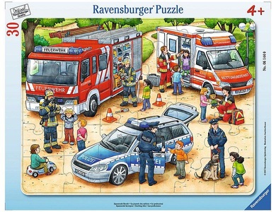 Ravensburger, Ravensburger 30-48 T. Rahmenpuzzles Spannende Berufe, Rahmenpuzzle SPANNENDE BERUFE 30-teilig