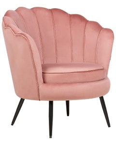 Beliani, Sessel aus Samtstoff Retro LOVIKKA Sessel aus Samtstoff Retro LOVIKKA, Beliani - Sessel aus Samtstoff Retro LOVIKKA, One Size, Pink