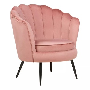 Beliani, Sessel aus Samtstoff Retro LOVIKKA Sessel aus Samtstoff Retro LOVIKKA, Beliani - Sessel aus Samtstoff Retro LOVIKKA, One Size, Pink