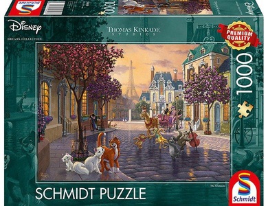 Schmidt Spiele, Schmidt 59690 - Disney, The Aristocats, Thomas Kinkade, Puzzle,, Puzzle Disney The Aristocats