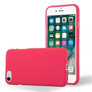 Cadorabo, Hülle für Apple iPhone 7 / 7S / 8 / SE 2020 TPU Silikon Frosted, Cadorabo - Hülle für Apple iPhone 7 / 7S 8 SE 2020 TPU Silikon Frosted, Rot
