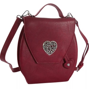 TecTake, Handtasche Herzmadl Damen Rot ONE SIZE, Tectake - Handtasche Herzmadl, für Damen, Rot, Größe M