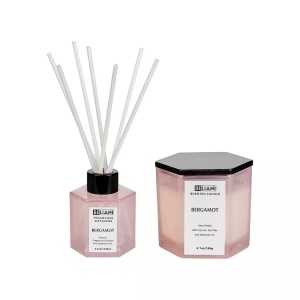 Beliani, Duftkerze mit Duftverteiler aus Sojawachs Modern CLASSY TINT Duftkerze mit Duftverteiler aus Sojawachs Modern CLASSY TINT, Beliani - Duftkerze mit Duftverteiler aus Sojawachs CLASSY TINT, One Size, Pink