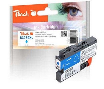 Peach, Peach Tintenpatrone cyan XL, kompatibel zu Brother LC-3239XLC, Peach Tinte Brother LC-3239XL Cyan