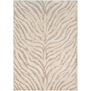 Surya, Surya Teppich »Animal Skin 2301«, rechteckig, LIVABLISS - Boho-Teppich Zebramuster CYBELE, 160X230CM, Beige