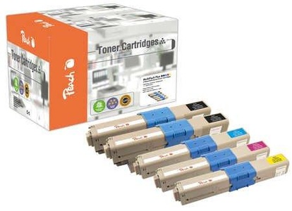 Peach, Peach Spar Pack Plus Tonermodule kompatibel zu OKI 44973533-6, Toner Spar Pack Plus 111911