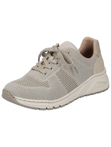 Rieker, Rieker Sneaker, im sommerlichen Materialmix, 
