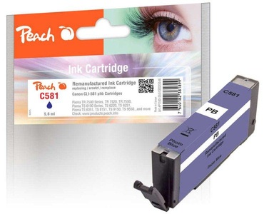 Peach, Peach Tintenpatrone foto blau kompatibel zu Canon CLI-581 pb, Peach Tinte Canon CLI-581 Photo Blue