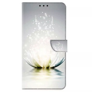 Cover-Discount, iPhone 15 Pro - 3D-Effekt Hülle Etui Lotusblüte, Cover-Discount - iPhone 15 Pro 3D-Effekt Hülle Etui, Weiss