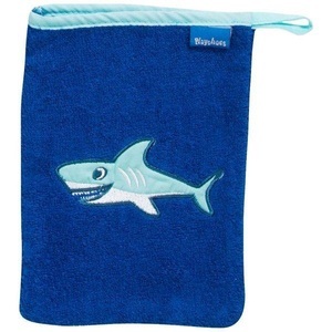 Playshoes, Playshoes Frotte-Waschhandschuh Hai 15x20 cm - blau, 