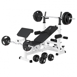 Gorilla sports, Kraftstation Universal Kunststoff-grip 100 Kg Unisex Weiss ONE SIZE, Gorilla Sports - Kraftstation Universal Kunststoff-Grip 100 kg, 180cm, Weiss