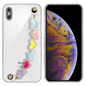 Cadorabo, Hülle für Apple iPhone XS MAX mit Handgelenk Kette, Cadorabo - Hülle für Apple iPhone XS MAX mit Handgelenk Kette, Transparent