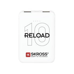 WorldConnect, SKROSS Reload 10 Battery weiss Powerbank, Skross Reload 10 Powerbank 10000 mAh Li-Ion Weiß Statusanzeige