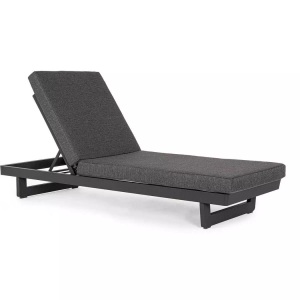 mutoni lifestyle, Garten Einzeliegestuhl Infinity anthrazit, Sonnenliege Infinity
