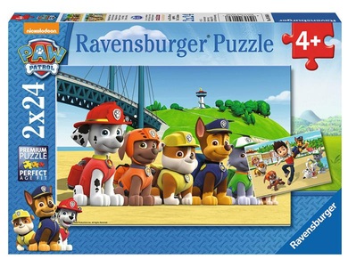Ravensburger, Paw Patrol - Heldenhafte Hunde, Puzzle, Puzzle HELDENHAFTE HUNDE 2x24-teilig