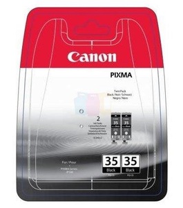 Canon, Canon Tintenpatrone PGI-35 Original 2er-Pack Schwarz 1509B012 Druckerpatronen 2er-Pack, Canon PGI-35BK Original Tintenpatrone 1509B012 Schwarz 2 Stück Duopack