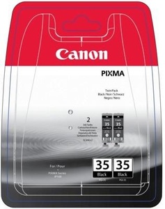 Canon, Canon Tintenpatrone PGI-35 Original 2er-Pack Schwarz 1509B012 Druckerpatronen 2er-Pack, Canon PGI-35BK Original Tintenpatrone 1509B012 Schwarz 2 Stück Duopack