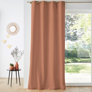 LA REDOUTE INTERIEURS, Vorhang Velvet Unisex Beige 135x180 cm, La Redoute Intérieurs - Vorhang Velvet mit Ösen, 135x180 cm, Beige
