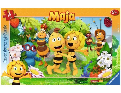 Ravensburger, Ravensburger Puzzle Biene Majas, Rahmenpuzzle Ravensburger Biene Majas Welt 15 Teile