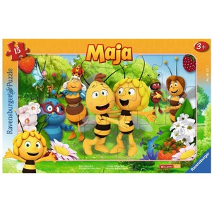 Ravensburger, Ravensburger Puzzle Biene Majas, Rahmenpuzzle Ravensburger Biene Majas Welt 15 Teile