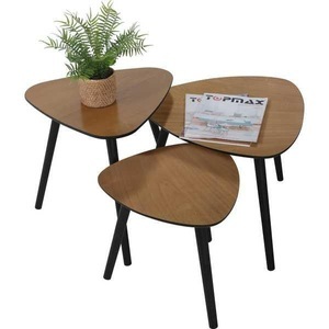 mutoni trend, Beistelltisch Paulownia-Furnier 45x45 natur, Beistelltisch Paulownia-Furnier 45x45 natur