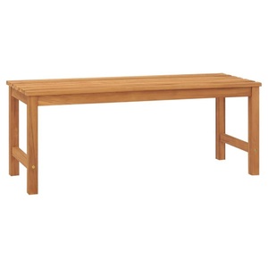 vidaXL, vidaXL Gartenbank 114 cm Massivholz Teak