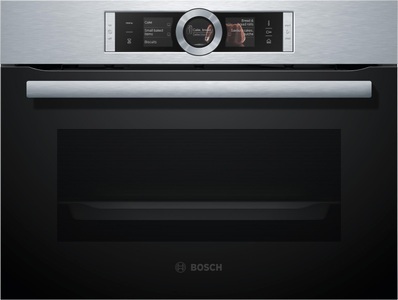 Bosch, Bosch Csg636Bs3 - Dampf-Backofen (), Bosch Serie 8, Einbau-Kompaktdampfbackofen, 60 x 45 cm, Edelstahl, CSG636BS3